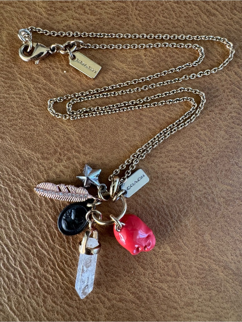 Coach Skull Charm Necklace